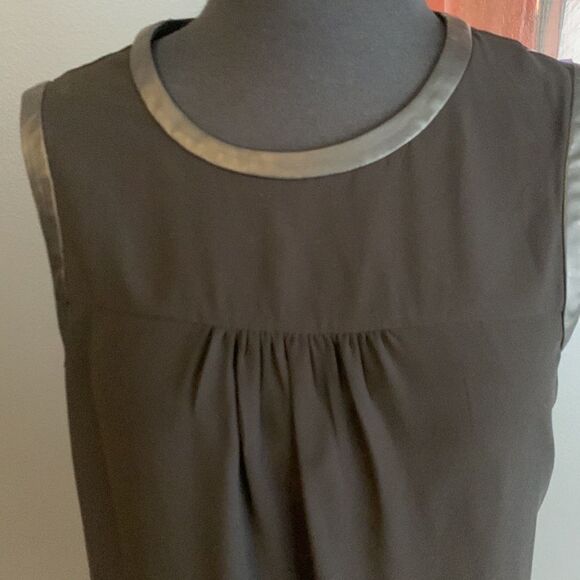 Giambattista Valli for impulse black vegan leather matte swirl ribbon hem midi S - Picture 9 of 9